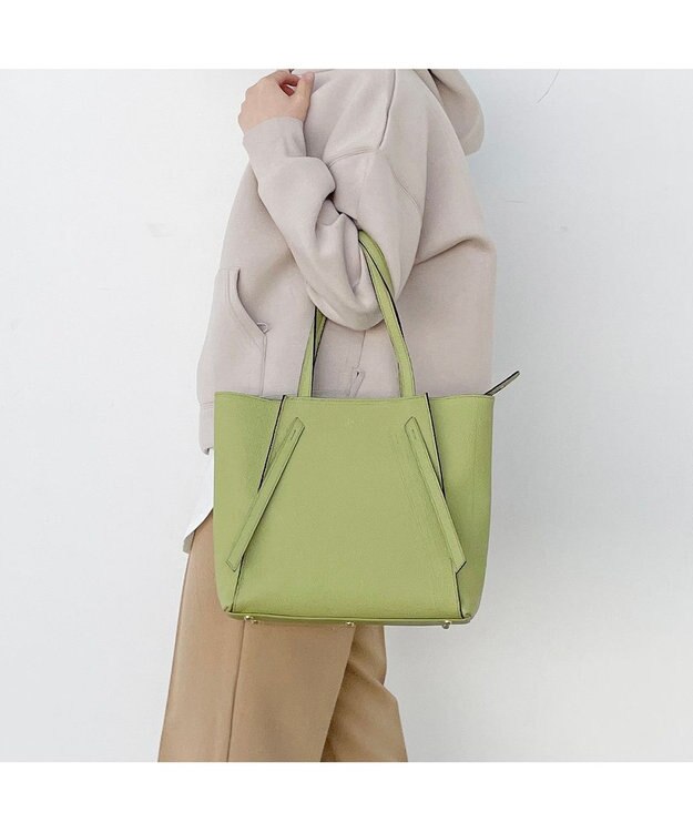 PELLE BORSA B5レザートート Fine フィーネ 5441 レタスグリーン