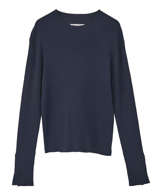 Green Parks 袖口金釦リブニットプルオーバー Dark Navy