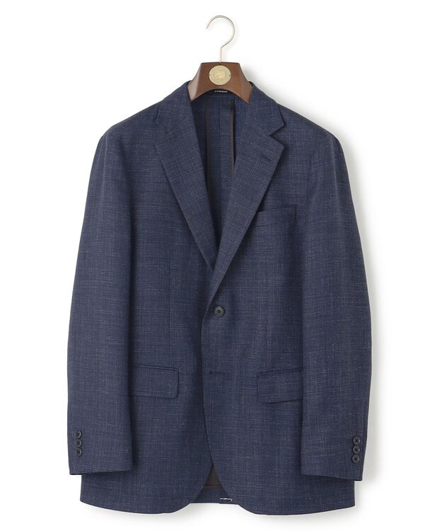 J.PRESS MEN 【WEB・一部店舗限定】フレーキーシルクリネン ジャケット ネイビー系