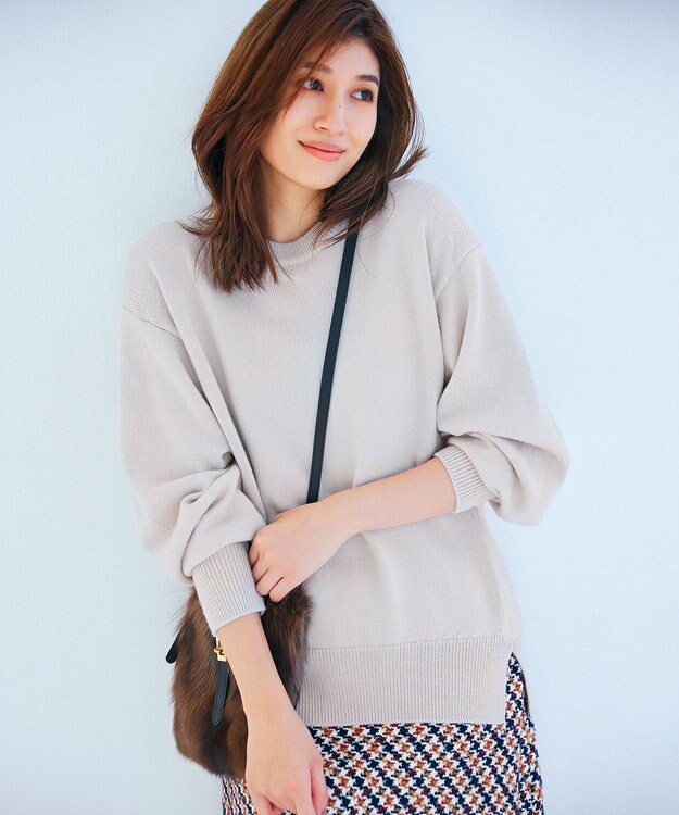 23区 【CLASSY.1月号掲載】VIOLAd'ORO FITCH ファー ショルダー バッグ ダークブラウン系