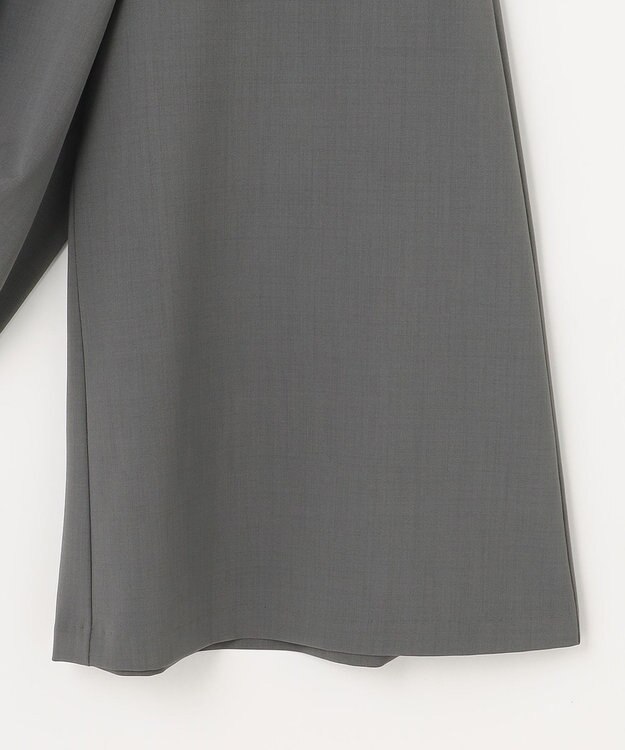 組曲 【洗える】ライトツイルストレッチ パンツ グレー系