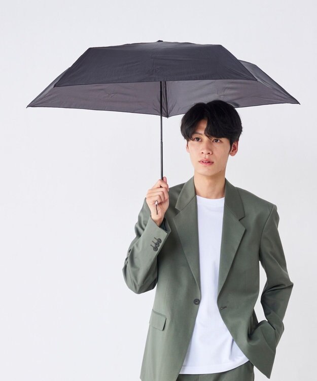 MOONBAT Magical tech(マジカルテック) 超軽量 折りたたみ傘 72g プレーン UV 大きめ55cm ブラック