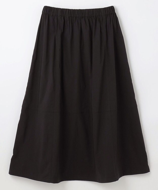 ANY 【ウエストゴム/2WAY】ドロストスカート ブラック