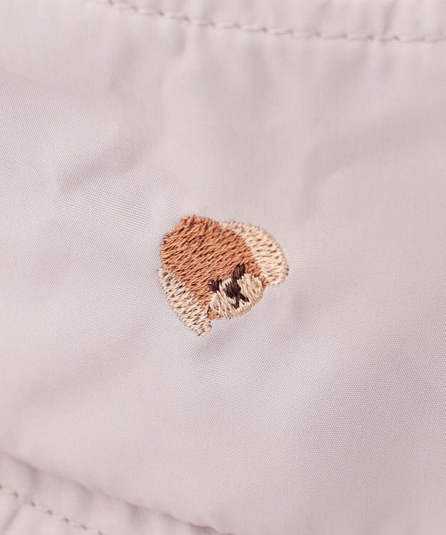 ANY KIDS 日よけ付き 刺繍 バケット ハット ベージュ