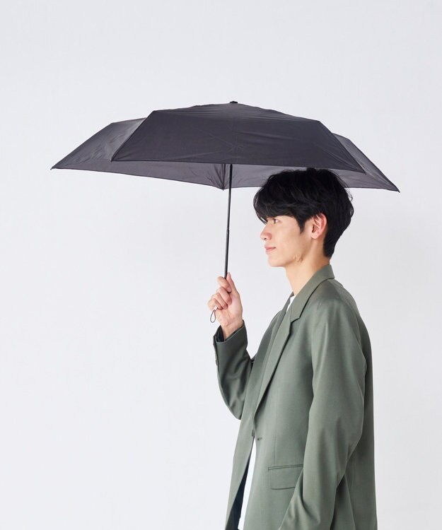 MOONBAT Magical tech(マジカルテック) 超軽量 折りたたみ傘 72g プレーン UV 大きめ55cm ブラック