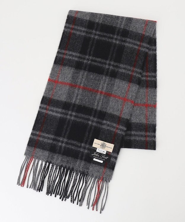 J.PRESS MEN チェックマフラー グレー系3