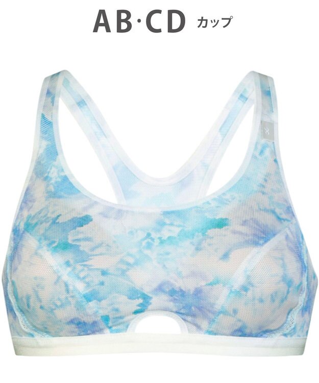 CW-X 【WOMEN】 スポーツブラ ミディアム サポートタイプ 【動いてもズレにくい】 吸汗速乾（本体） HTY007 /ワコール サックス