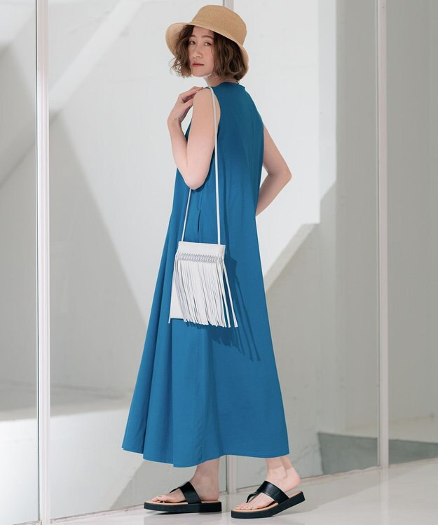 23区 【洗える】ペーパーブレード バケット ベージュ系