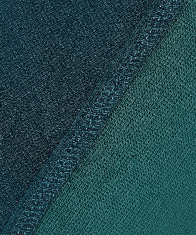 組曲 【WEB限定】ライトジョーゼット袖タック ブラウス ダークグリーン系