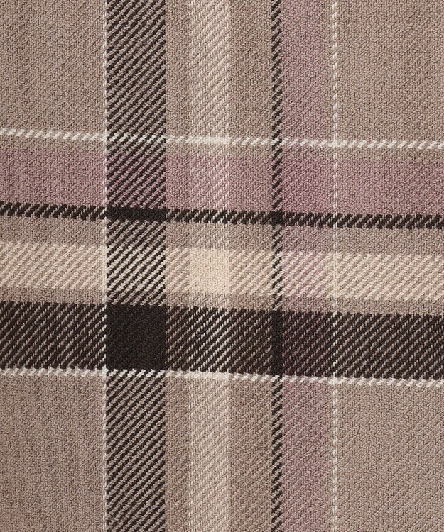 ANY SIS 【美人百花10月号掲載】2WAYリバーシブルラップ スカート ベージュチェック×スモーキーピンク