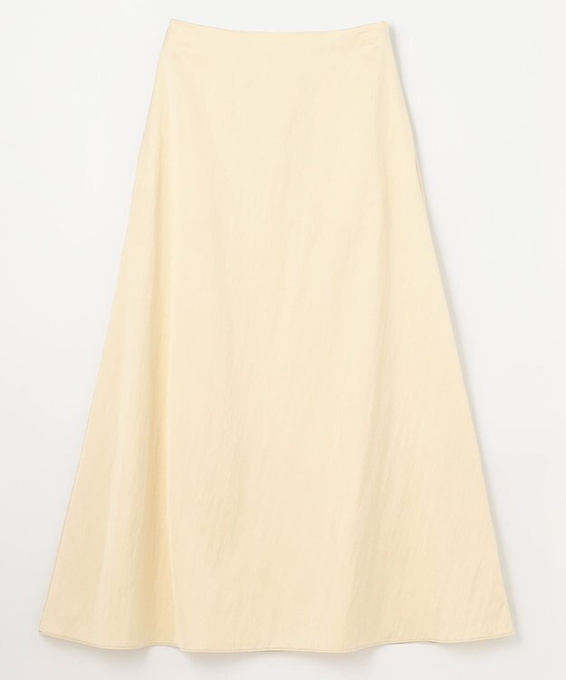 NAVE 【ReNAVE　洗える】グロスサテンスカート クリーム