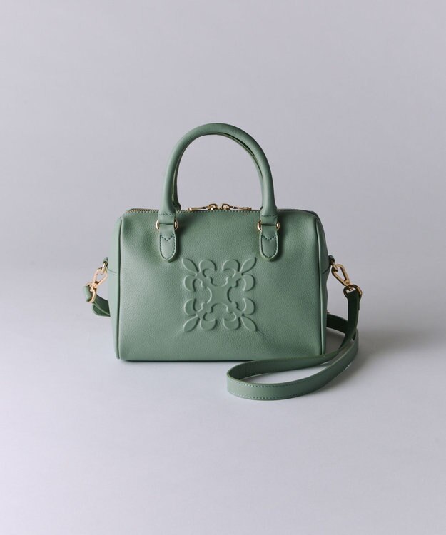 russet 《composition》レザー2WAYミニボストンバッグ(CE-1684) Green