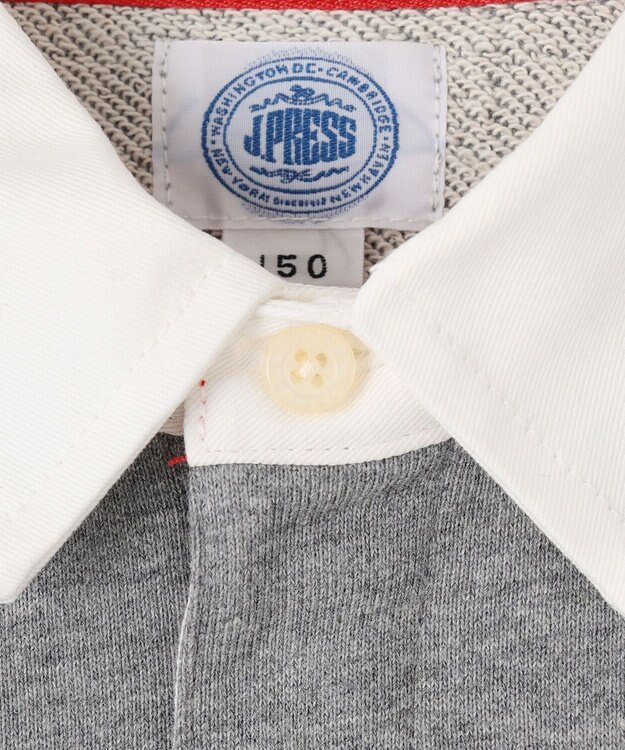 J.PRESS KIDS 【140-170cm】ホワイトカラー ポロシャツ グレー系