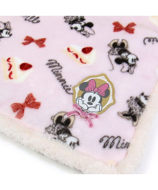 PET PARADISE ディズニーミニーマウス 遠赤外線 ボアマット 《ケーキ柄  》(80×60cm) ケーキ柄