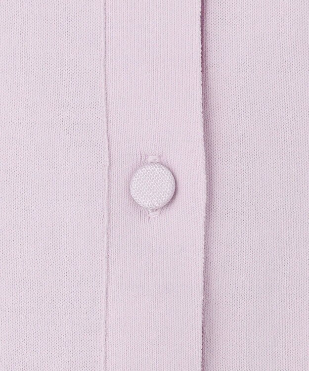 BEIGE， JULIE / コットンシルク クルーネックカーディガン Lilac