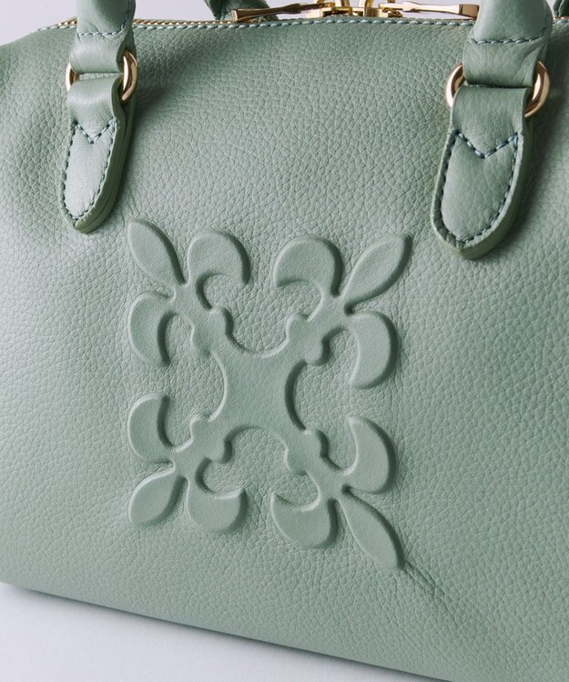 russet 《composition》レザー2WAYミニボストンバッグ(CE-1684) Green