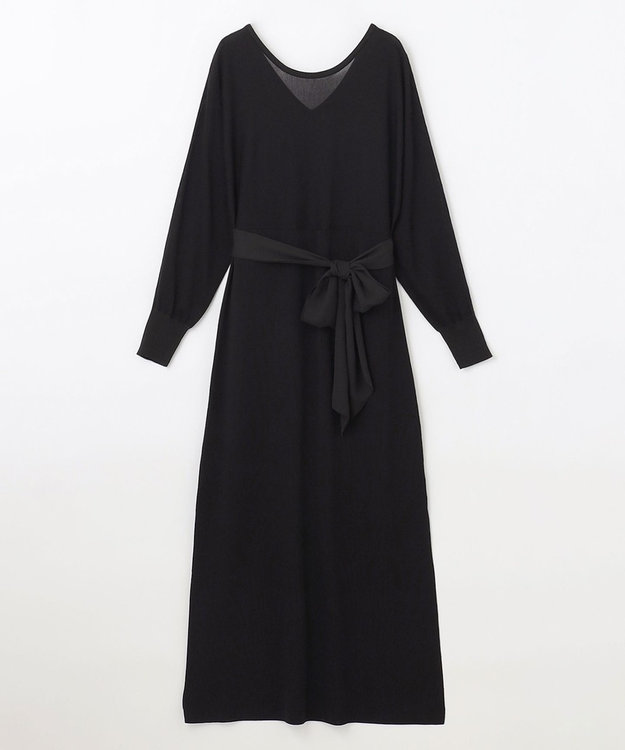 GRACE CONTINENTAL ニットブラックドレス ブラック