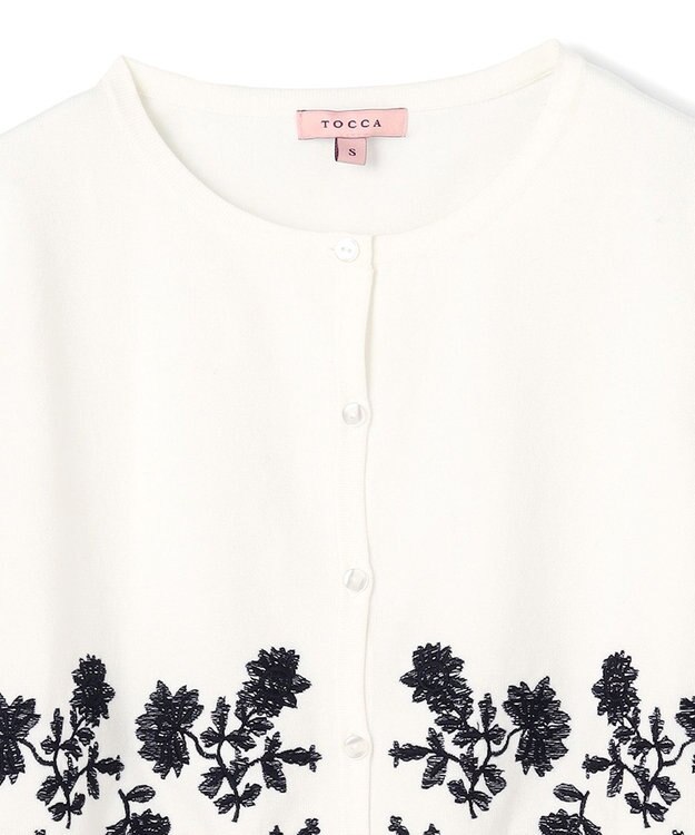 TOCCA 【Archive Collection・洗える】LA VIE EN ROSE カーディガン ホワイト系