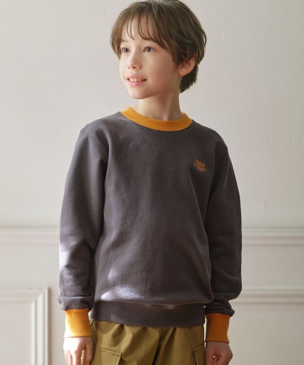 J.PRESS KIDS 【140-170cm】Jバックロゴ エンブロイダリー トレーナー ライトグレー系