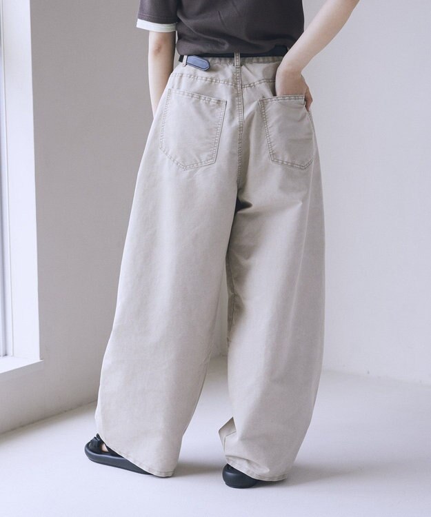 earth music&ecology タックバルーンデニム Black