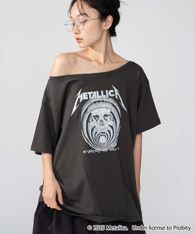 WEGO 別注MetallicaオフショルビッグT 柄3