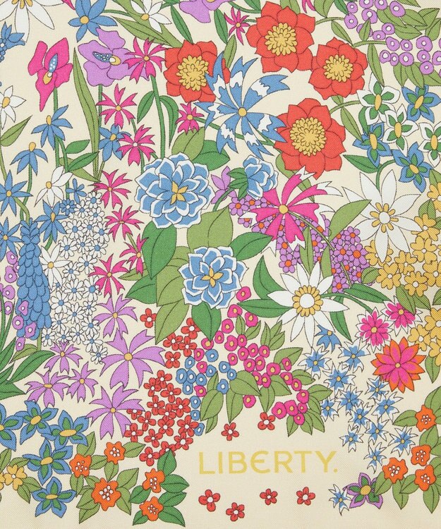 LIBERTY. キアラ メドウ 70x70 シルクスカーフ イエロー
