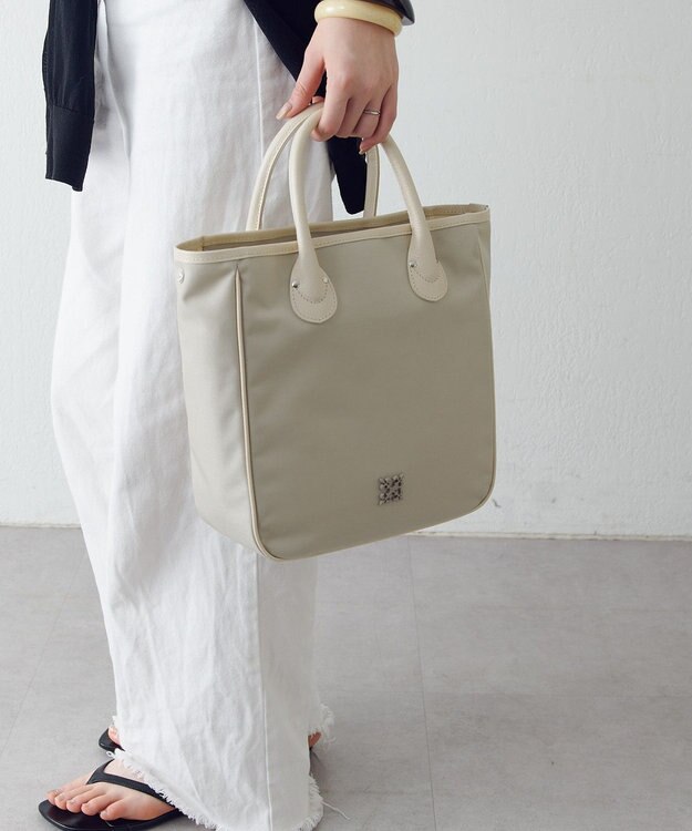 russet コーデュラナイロンスクエアトートバッグ(CE-1750) L.Greige