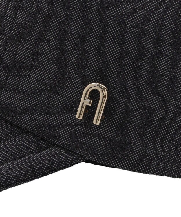 MOONBAT 【遮光100％/遮熱/UVカット】FURLA(フルラ)アーチロゴ ロングつば キャップ 帽子  手洗い可能/日本製 ディープブルー