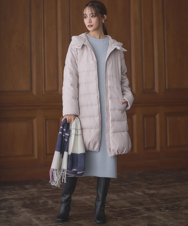 組曲 バルキーニット ワンピース サックスブルー系