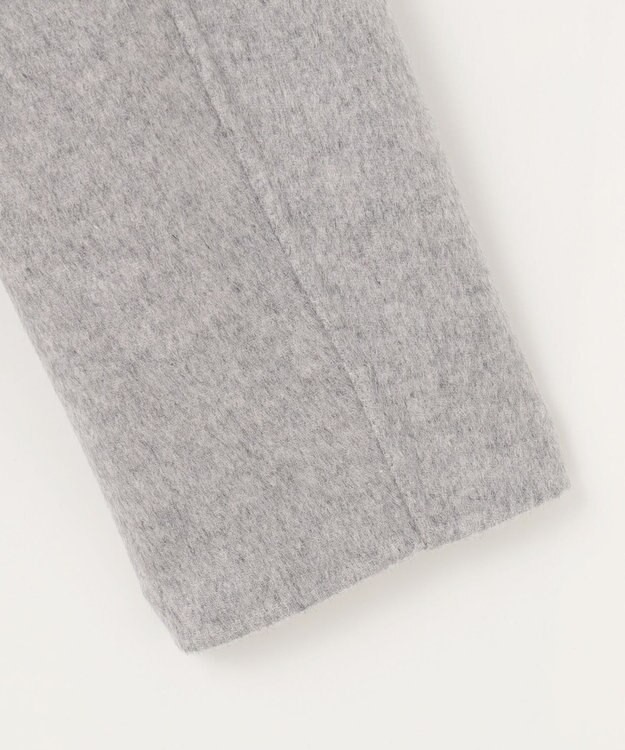 J.PRESS LADIES 【リバーシブル】ウールナイロンリバー スタンドカラー コート ライトグレー×ベージュ系