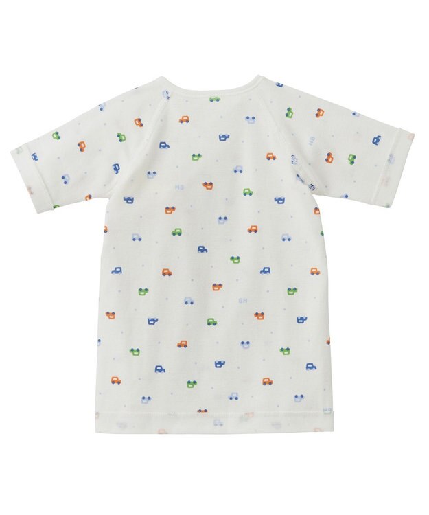 MIKI HOUSE HOT BISCUITS 肌着セット 通年用(総柄) ブルー