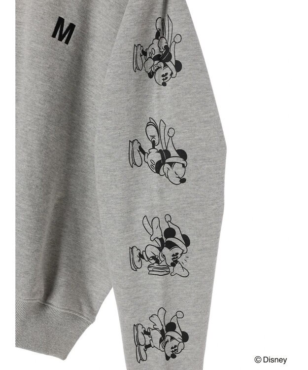 Green Parks Ｄｉｓｎｅｙ／裏毛袖プリントスウェットII Gray Mixture