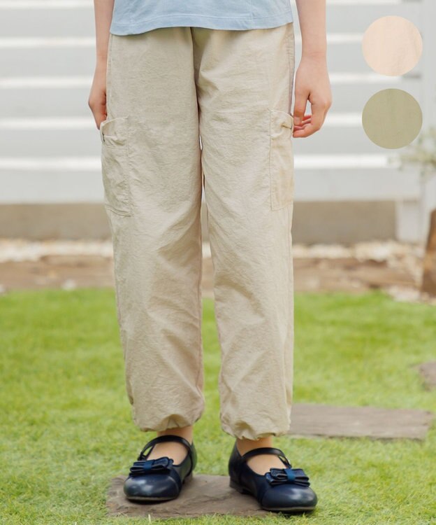 組曲 KIDS 【110-140㎝】 撥水カーゴパンツ ベージュ