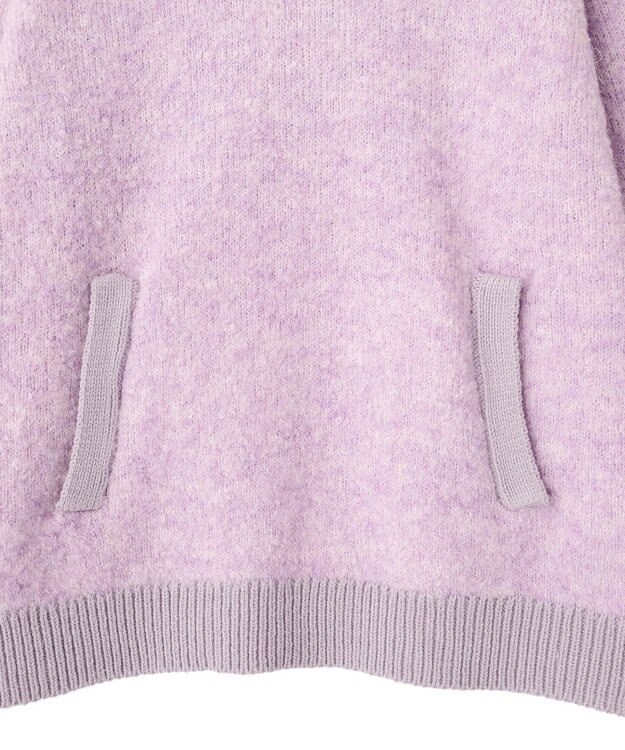 CRAFT STANDARD BOUTIQUE 配色Vネックニットプルオーバー Charcoal Gray