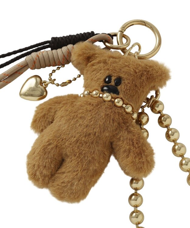 Green Parks パフパフベアーバックチャーム Brown