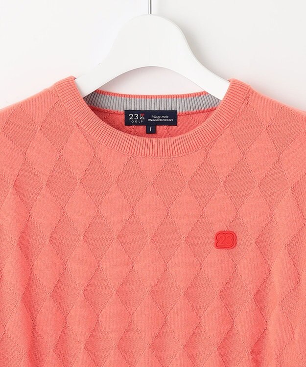 23区GOLF 嬉しいセット企画【ニット＋リバーシブルスカート】【WOMEN】 カラーニットアップ オレンジ系