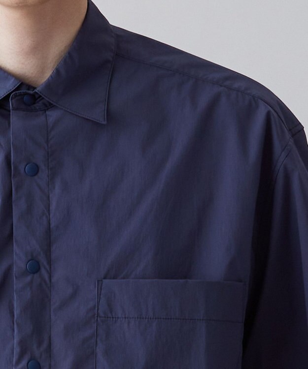 UNFILO MENS LIGHT MOVE 半袖シャツ ネイビー