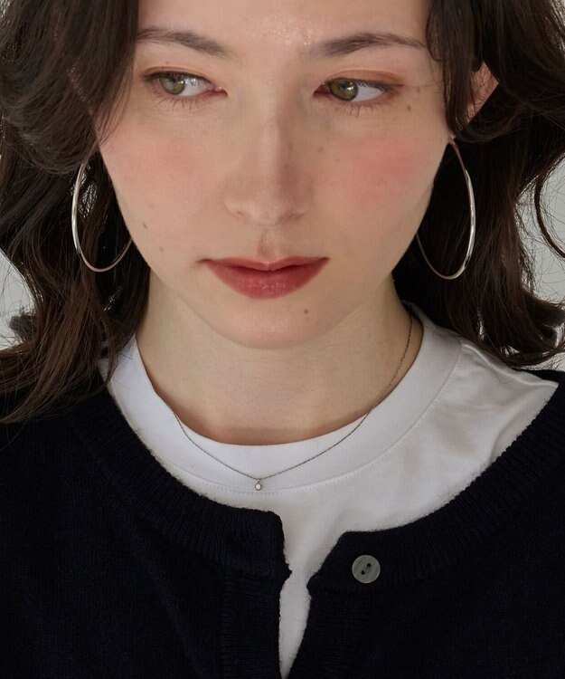 Phoebe 【金属アレルギー対応】シャイニーフチミルネックレス　シルバー シルバー