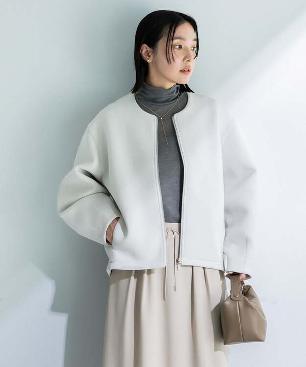 Green Parks シアーリブタートルプルオーバー Gray