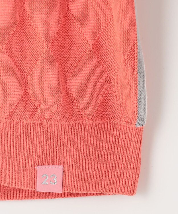 23区GOLF 嬉しいセット企画【ニット＋リバーシブルスカート】【WOMEN】 カラーニットアップ オレンジ系