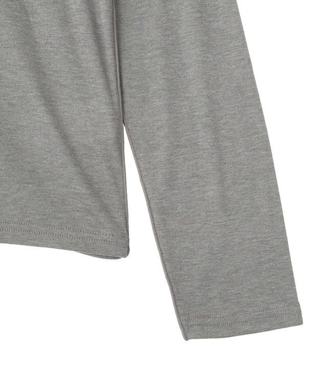 Green Parks シアーリブタートルプルオーバー Gray