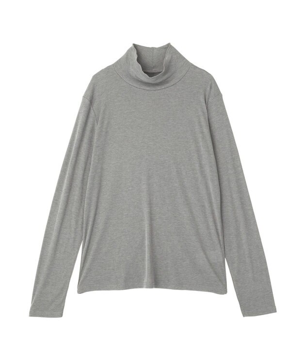 Green Parks シアーリブタートルプルオーバー Gray