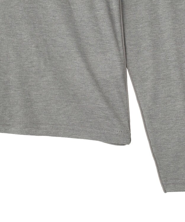 Green Parks シアーリブタートルプルオーバー Gray