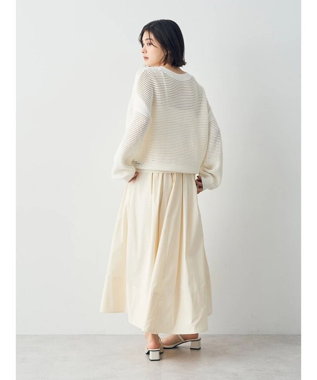 YECCA VECCA タックボリュームスカート① Ivory