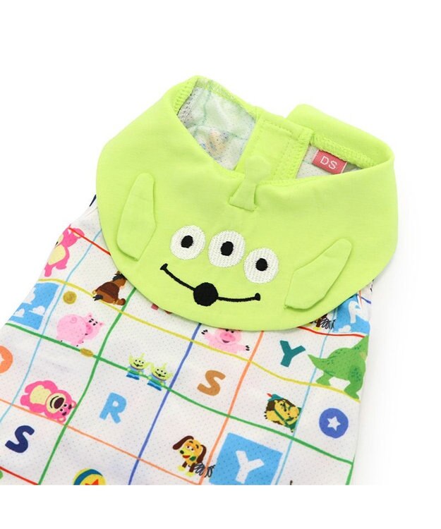 PET PARADISE ディズニー エイリアン クールメッシュ 襟付きタンクトップ 小型犬 グリーン