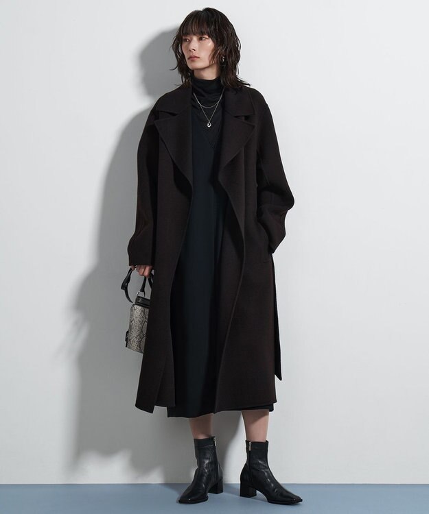 ICB L 【人気のため新色追加】ウールリバー トレンチコート バーントブラウン系