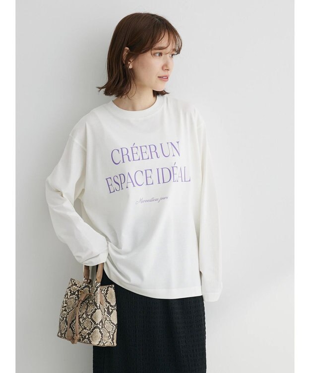 Green Parks オーバーサイズロゴチュニック Off White