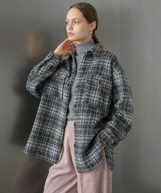 AMERICAN HOLIC シャギーＢＩＧＣＰＯ Charcoal Gray