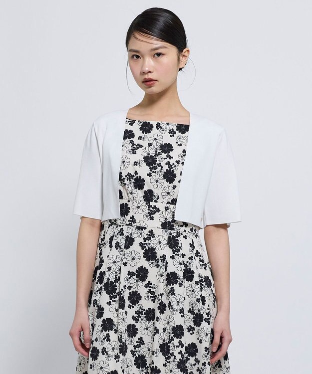 TOCCA 【松木育未さん着用】CREPE BOLERO ボレロ アイボリー系