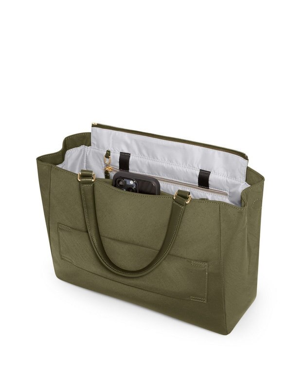 TUMI VOYAGEUR 「ヴァレッタ」ミディアム・トート オリーブ